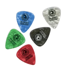 PLANET WAVES 1CBKP6-25 - медиатор (1,00mm), (25шт), чёрный перламутр, Heavy, Standard