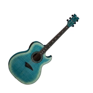 DEAN EXFM FD - электроакустическая гитара, EQ, тюнер, огненный клен, цвет бирюзовый